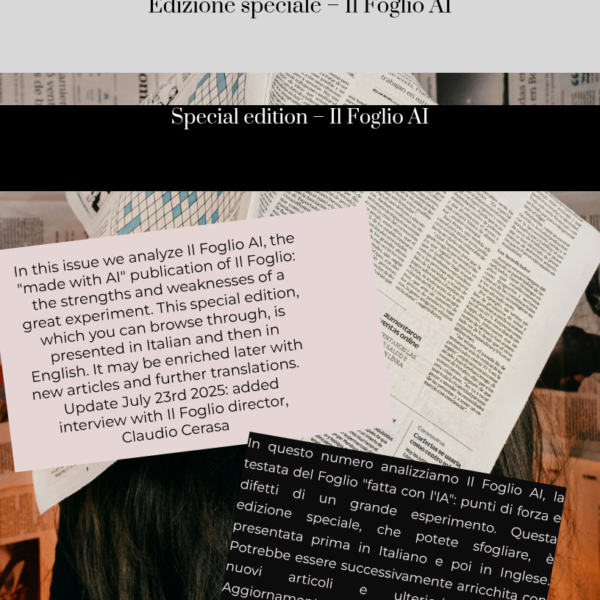 Luglio 2025 – speciale Il Foglio AI